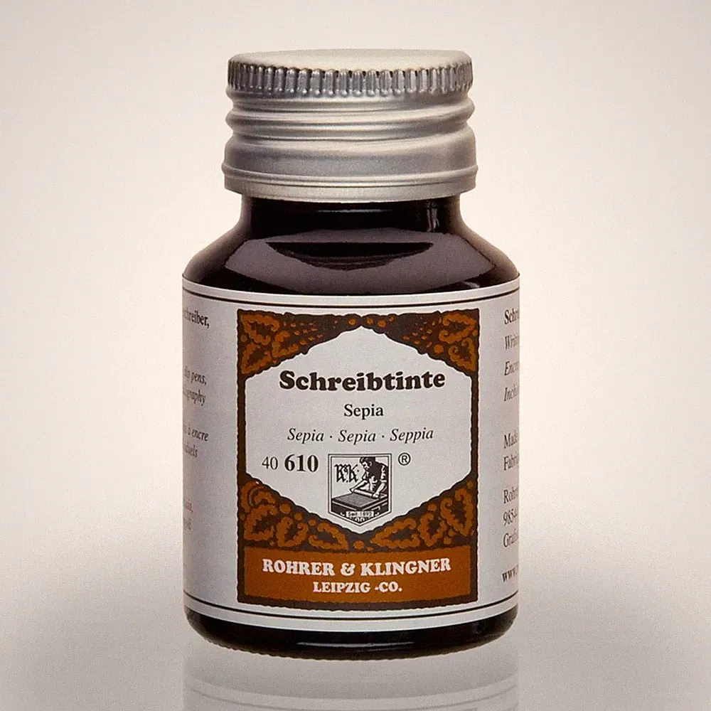 50 ml Bottle Fountain Pen Ink, Sepia