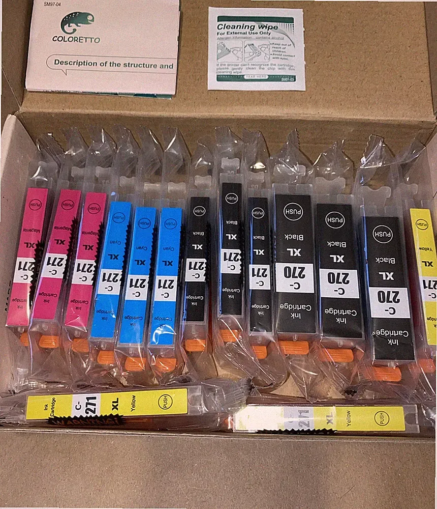 Coloretto Ink cartridge 15pc new NIB all colors
