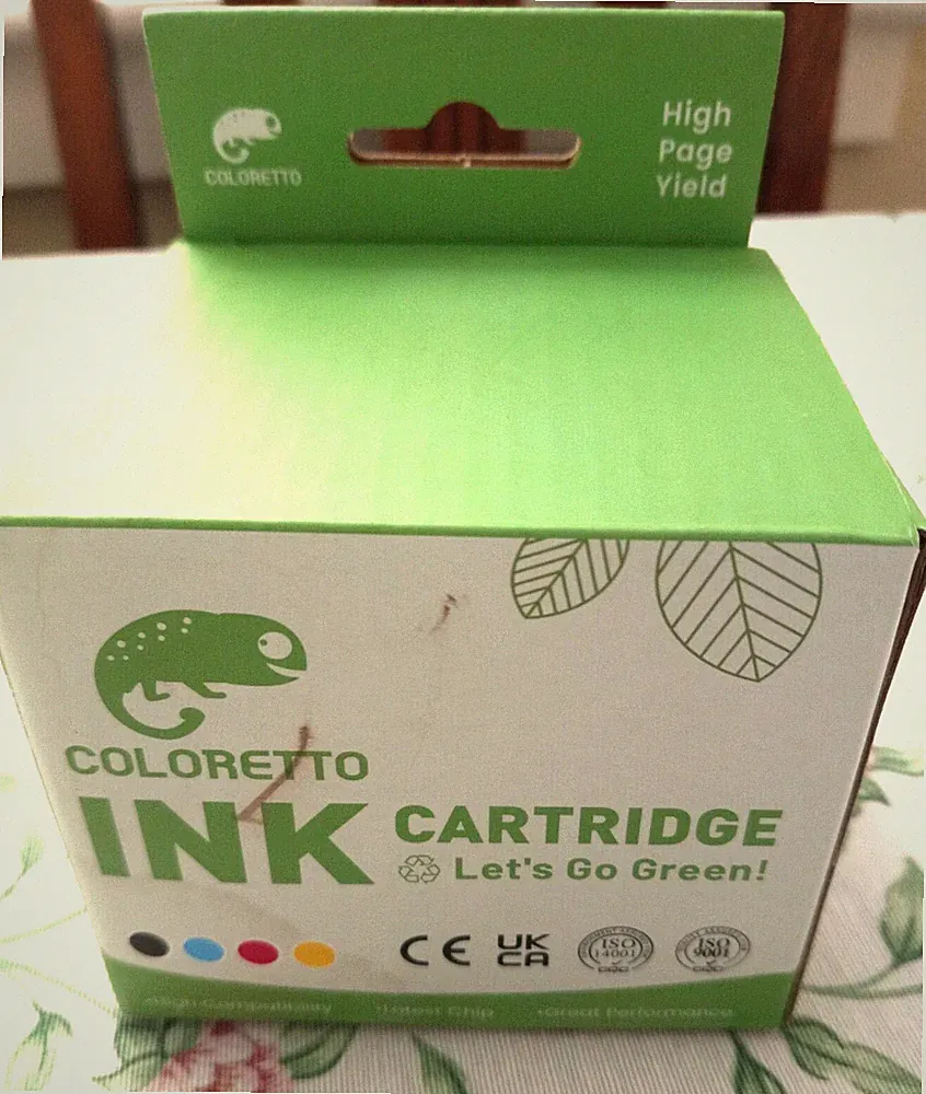Coloretto Ink Cartridges 65XL Black Pack of 2 for HP Printers Deskjet Open Box