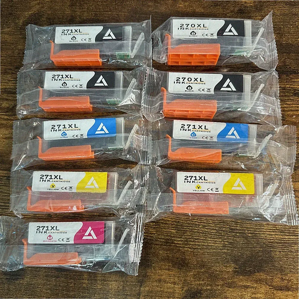 Ink cartridge For Printer, Yellow Blue Pink Black.