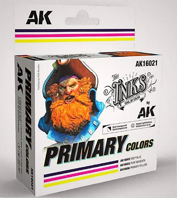 Inks Primary Colors Acrylic Set (3 Colors) 30ml Bottles