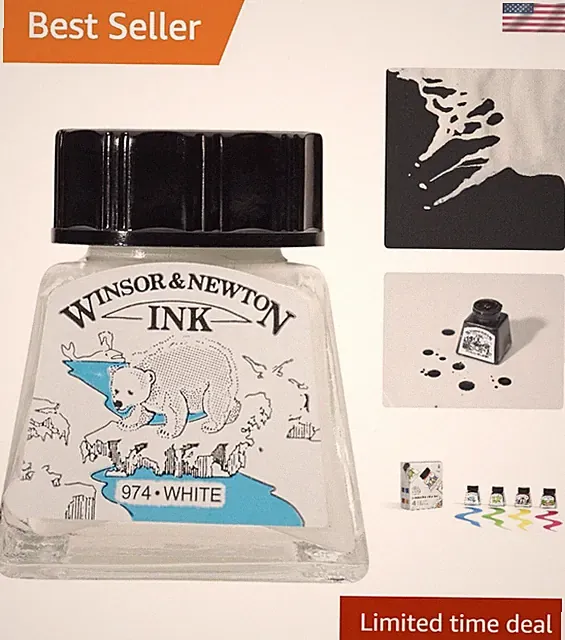 Water-Resistant Drawing Ink in 14ml Bottle - Ideal for Creative Professionals